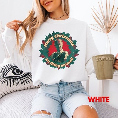 Merry Christmas Ya Filthy Animal Shirt Home Alone Movie Quote Holiday Sweatshirt