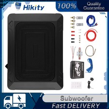 12" Auto Aktiv-Subwoofer Untersitz Subwoofer Kompakt Bassbox Bass mit Kabelset