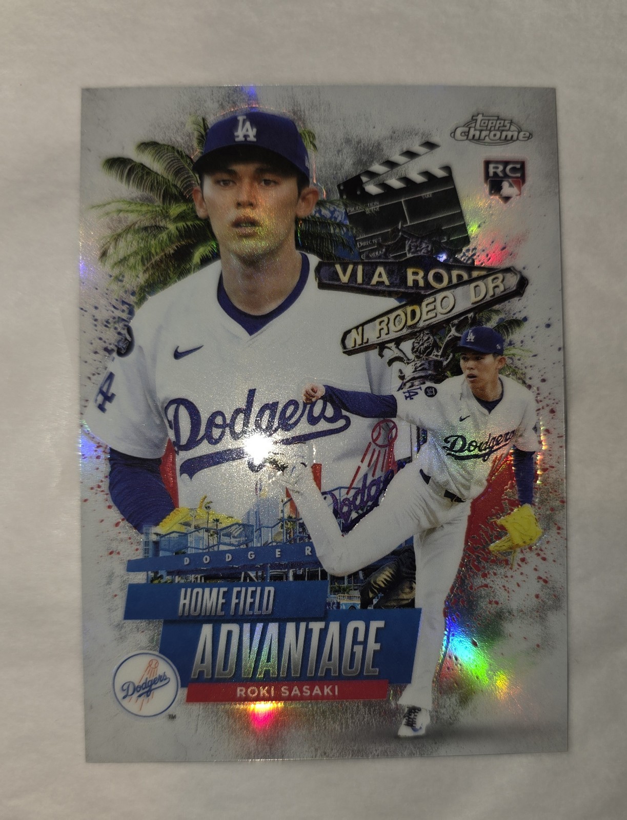 2025 Topps Chrome Update Roki Sasaki Home Field Advantage Case Hit! HFA Dodgers