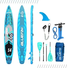 Bluefin SUP 14′ Sprint Carbon Stand Up Inflatable Paddle Board