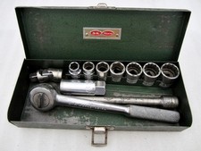 Vintage S-k Tools 38 Drive 11pc Sae 6pt 12pt Socket Set Sk Wayne Usa