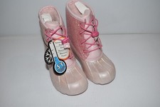 WONDER NATION GIRLS / TODDLER SNOW BOOTS SIZE 11 - NEW QKM51