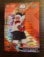 2024-25 Upper Deck Allure - Rookies Graeme Clarke #114 Red Rainbow (RC)