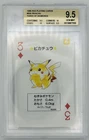 Pokemon Red Pikachu 3 of Diamonds Playing Poker Card 1996 BGS 9.5 GEM MINT