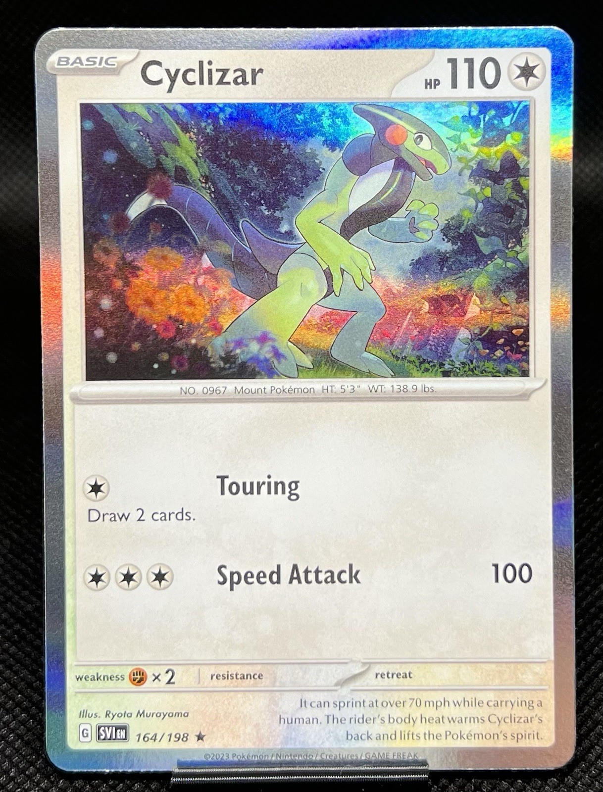 Cyclizar 164/198 Pokemon Rare Holo  Scarlet & Violet Base NM