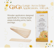 Gigi Accu Edge Wax Spatulas, 100 applicator Large Size 