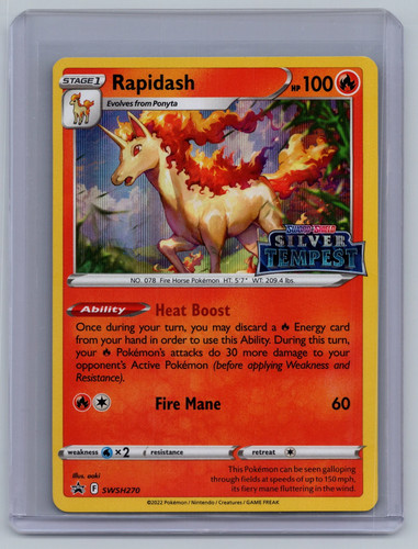 SWSH: Sword & Shield Promo Cards Rapidash Black Star Promo #SWSH270