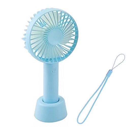 Handy Fan Multi Speed Rechargeable Hand Held or Desktop – Blue