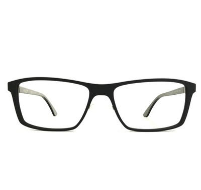 Face A Face Eyeglasses Frames ALIUM R 2 915 Black Gray Rectangle 57-17-140