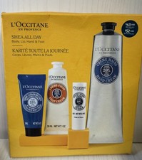 L'Occitane En Prvence Shea All Day Body, Lip, Hand, Football Gift Set NIB