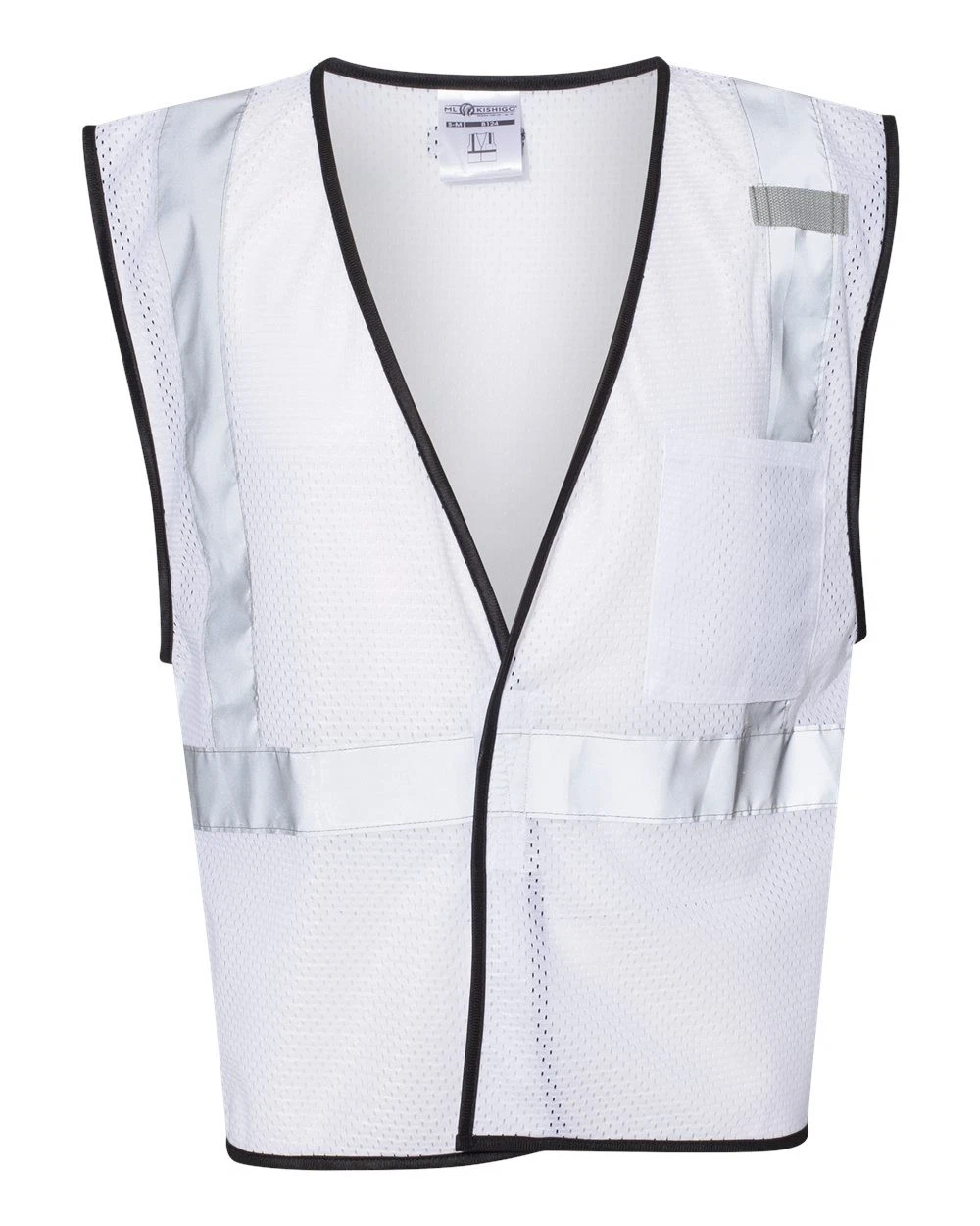 🔥 Kishigo Unisex EV Series Enhanced Visibility Non-ANSI Vest B120-131 White S/M image 2