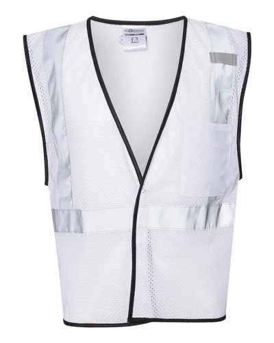 🔥 Kishigo Unisex EV Series Enhanced Visibility Non-ANSI Vest B120-131 White S/M image 2