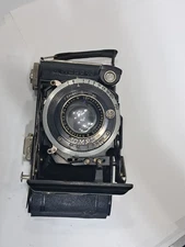 Vintage Hapo 45 Folding Bellow Camera Germany F. Deckel-Muchen Compur Lens (a)