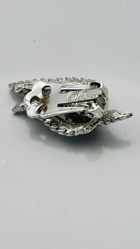 Vintage CORO Clip On Earrings Lot of 2 Leaf Floral and Enamel Ribbon - Afbeelding 7 van 8