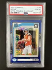 2024 Donruss Bo Nix Optic Preview Blue Scope Rated Rookie PSA 10 Broncos RC