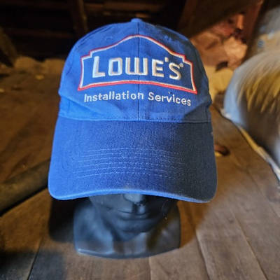 #ad Lowe#x27;s Hardware Store Blue Dad Trucker Style Vintage Snapback Hat $18.00