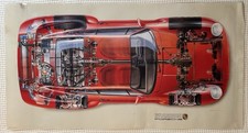 1986 Porsche 959 Cutaway Poster Original 20.5...