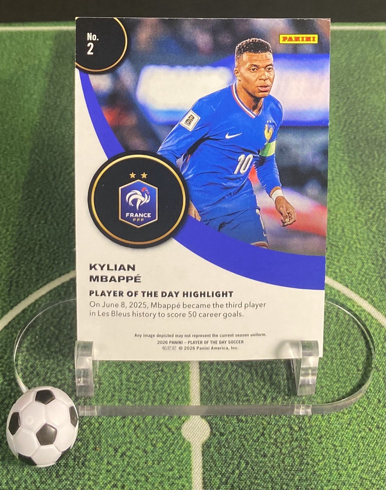 Kylian Mbappé 2026 Panini Player Of The Day France #2 view 2