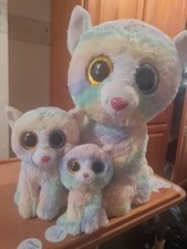 Collectors Heather TY Soft Plush L Good Condition Beanie Cat