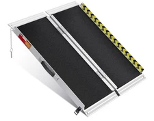 VNN Portable Wheelchair Ramp 3FT, Non-Slip Aluminum Folding Handicap Ramp