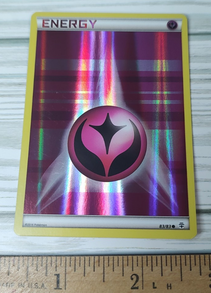 Fairy Energy 83/83 VLP Reverse Holo Discontinued Pink Generations Pokémon Card