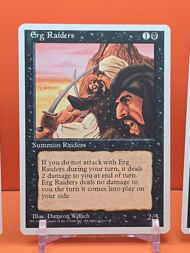 ⚫️⚫️⚫️ (4) 1995 MAGIC The Gathering ERG RAIDERS 4TH EDITION PLAYED ⚫️⚫️ - Picture 4 of 10