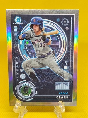 2024 Bowman Baseball Max Clark Chrome Bowman A.I. Prospect #BAI-11 Tigers