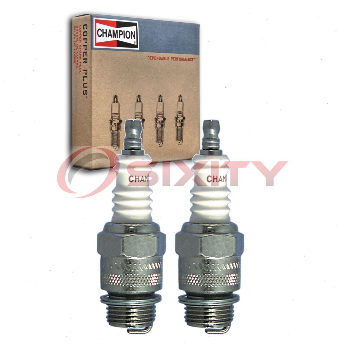 2 pc Champion Industrial Spark Plugs for 1906 Oldsmobile Model L Ignition yx