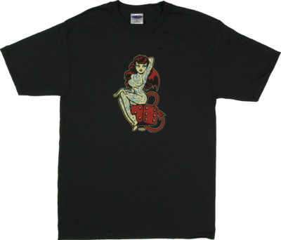 Vince Ray Lucky Tattoo T-Shirt Sexy Tattooed VLV Lady Luck Dice Rockabilly S-4XL
