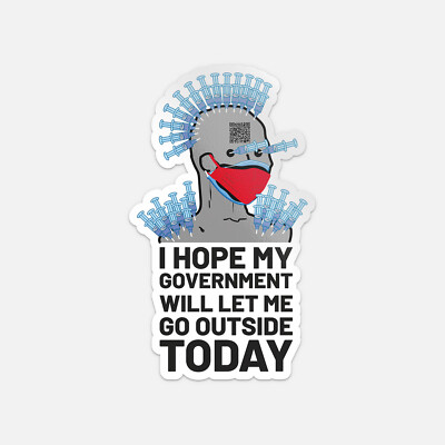 Govern Me Harder Daddy NPC MEME Go Outside Today Car Bumper Vinyl Sticker Decal