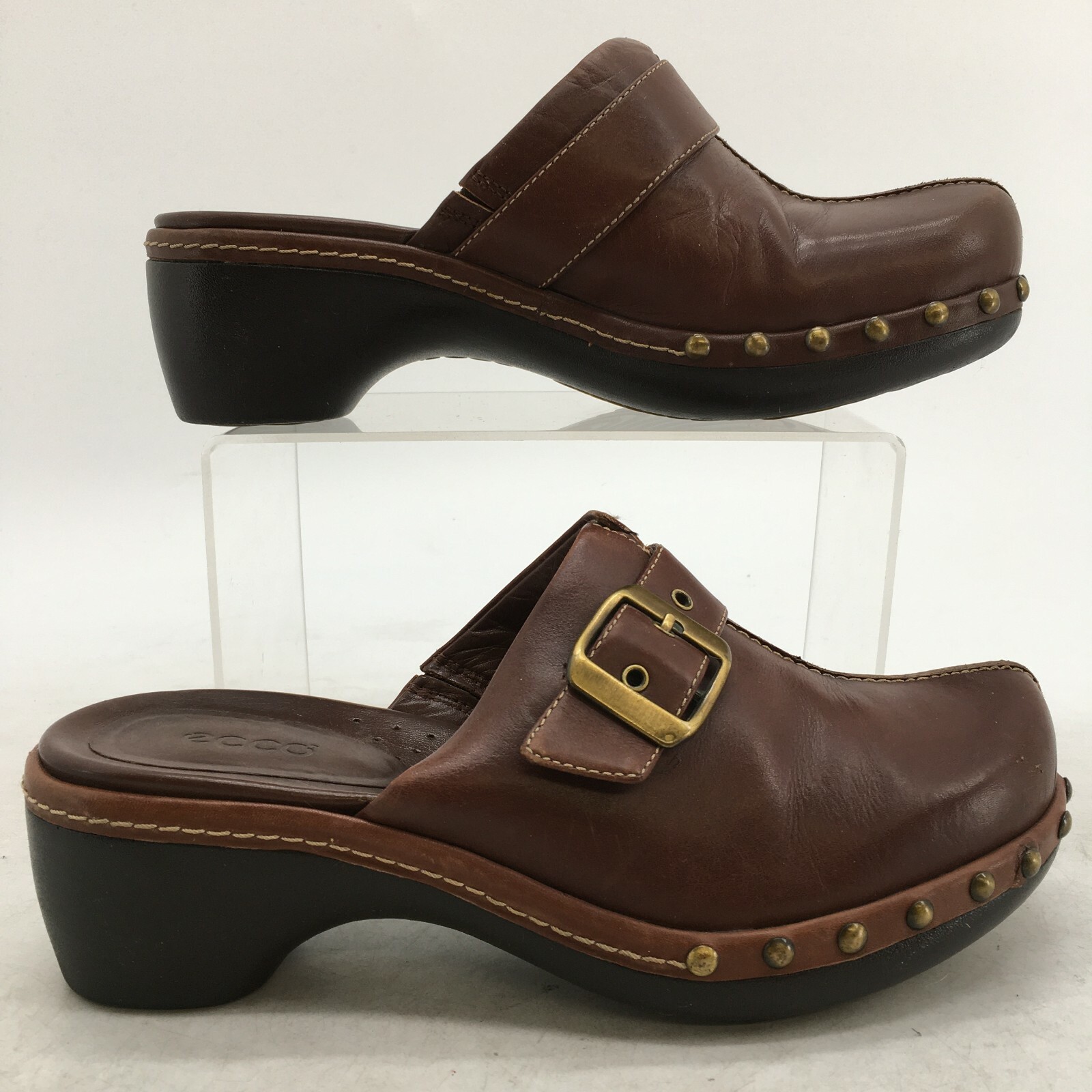 Купить Ecco Mule Clogs Womens 36 Brown Leather Studded на Аукцион из  Америки с доставкой в Россию, Украину, Казахстан