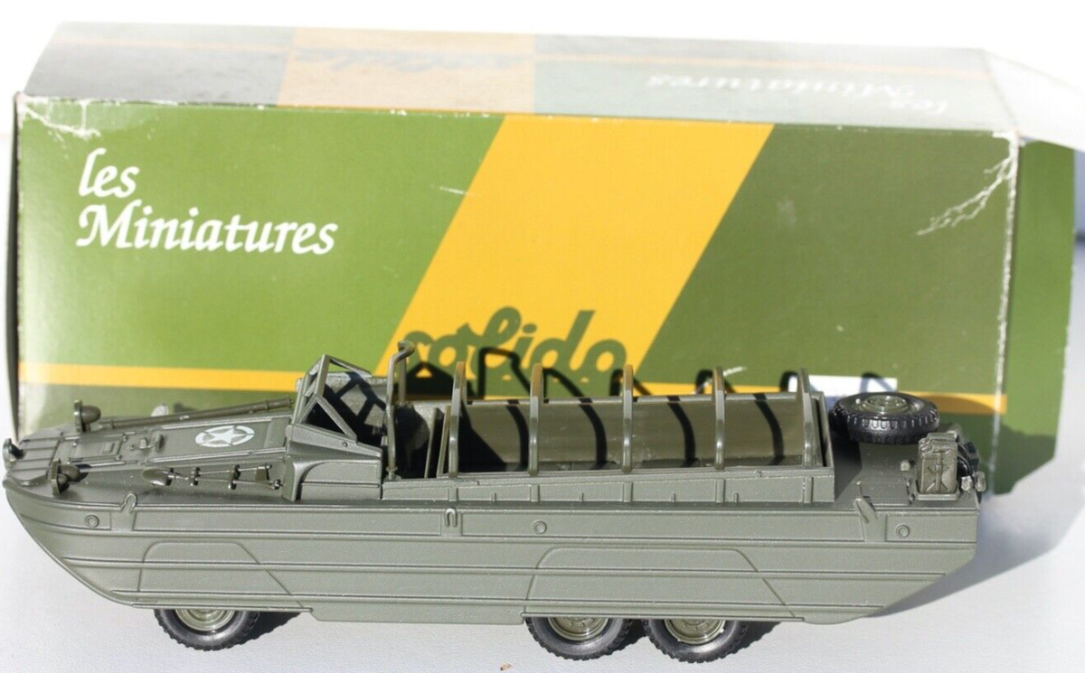 Solido GMC DUKW 353 1/50 Véhicule Militaire Neuf, Boîte Et Accessoires