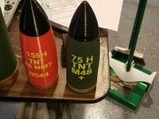 3D Printed 75mm Deskpen Holder Multiple Stencil Options Fits 75mm Salute Casing
