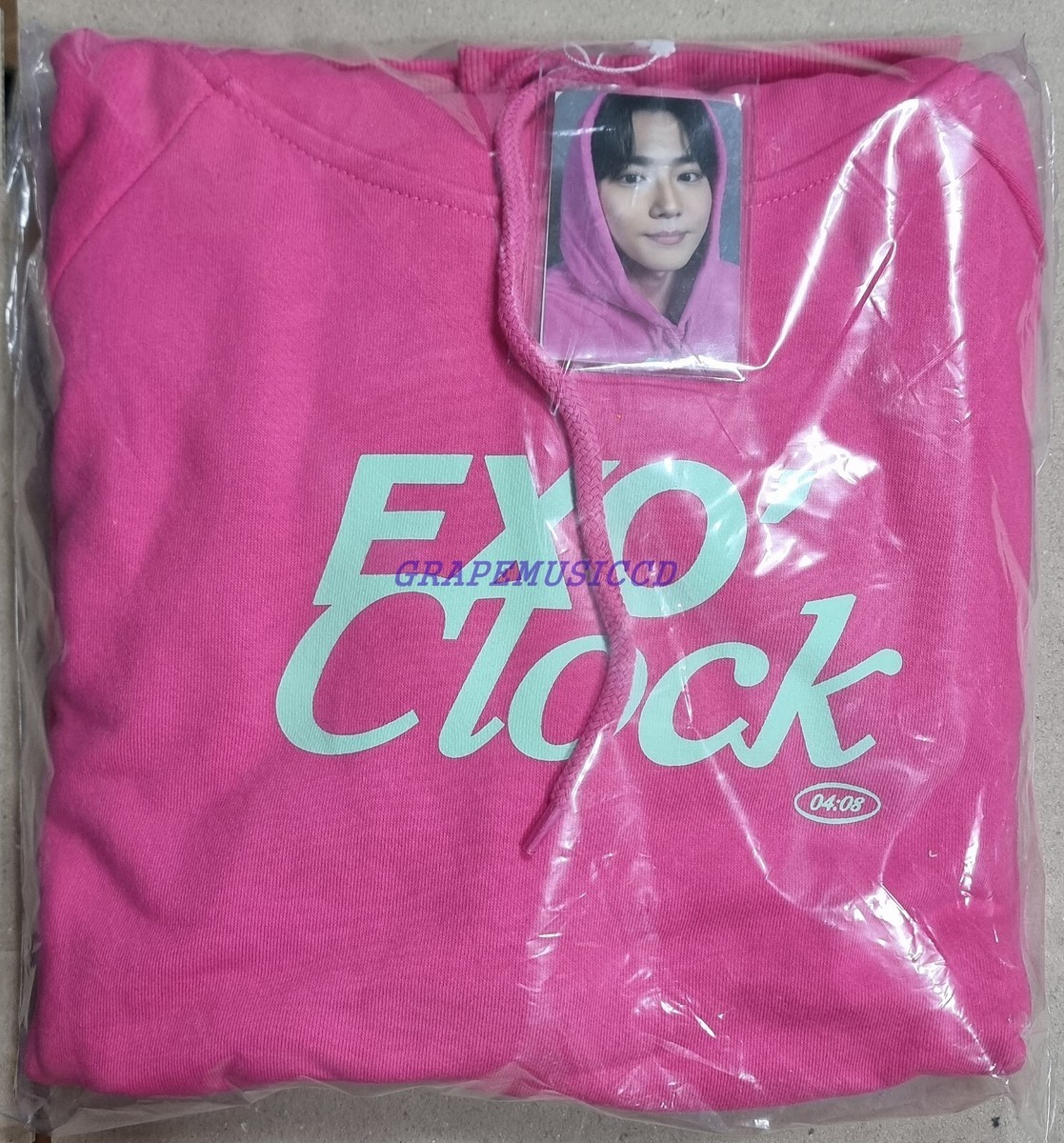 EXO' CLOCK 2023 ペンミ MD フーディ トレカ セフン EXO 2023 FANMEETING EXO' CLOCK OFFICIAL MD HOODIE PINK Ver. +