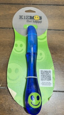 New Kizmos Blue Plastic ''Get Happy'' Potato Veg Peeler BPA Free