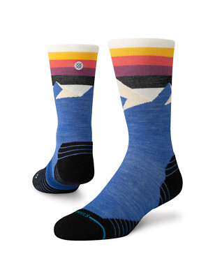 Stance Divided Lines Crew Socken blau