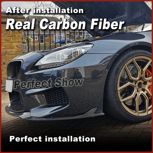 Carbon Frontsplitter Frontspoiler Spoilerlippe Für BMW 6er F06 F12 F13 M6 13-16 - Picture 6 of 13