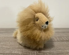 100% Alpaca Fur  Lion Soft Plush Stuffed Animal Peru Weldon Jeffery Baby Decor