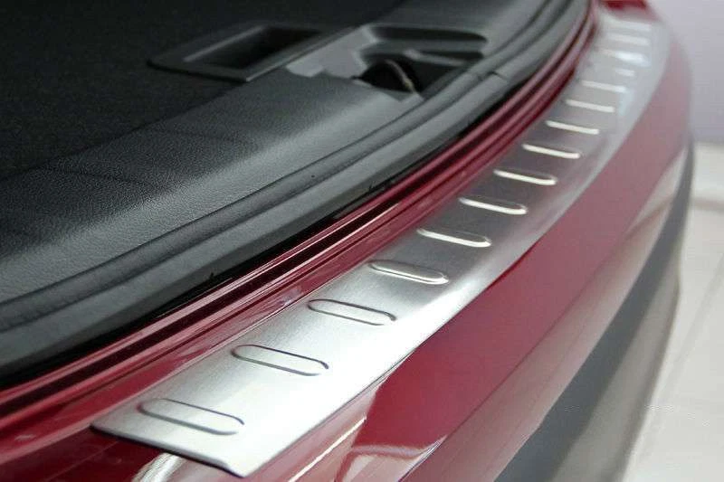 Protezione Paraurti Posteriore In Acciaio Inox 304 Per Nissan Qashqai II J11 Facelift (2017-2021) - Modanatura Bordo Bagagliaio, Finitura Opaca - 3