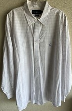 Ralph Lauren Mens Button Down Dress Shirt 17 1/2 34/35 Long Sleeve Classic Pony