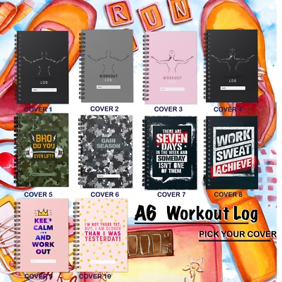A6 ÜBUNG FITNESSSTUDIO - TRAININGSPROTOKOLLBUCH GEWICHTSTRAININGSAUFZEICHNUNG TAGEBUCH VERTRETER LOG