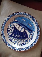 Piatto Ceramica Di RHODI dipinto A Mano 25,5cm diametro 