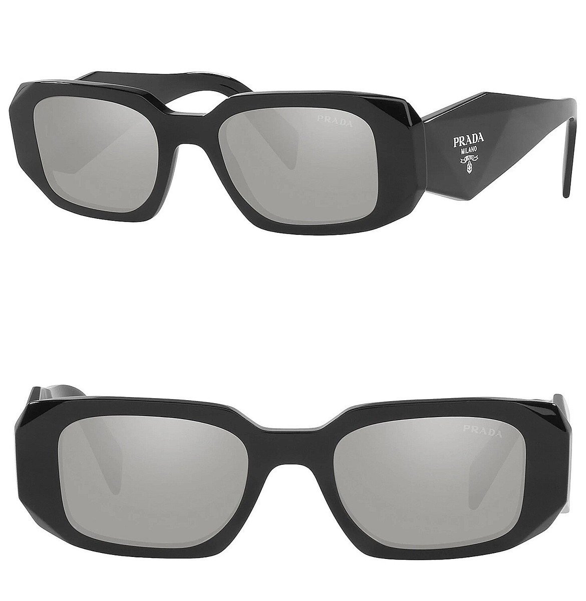 PRADA サングラス ブラック PR17WS プラダ 正規品 PRADA サングラス ブラック PR17WS プラダ アイウェア スクエア