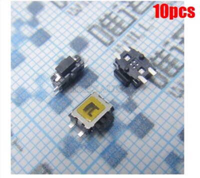 10Pcs 4 Pin Press Micro Switch 3.5X4.7MM 3.5X4.7MM Surface Mount New Ic qu