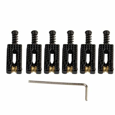 Guitar Roller Bridge Tremolo Saddles Surfing 6pcs Set Wrench for Fender Strat C