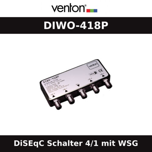 Venton DIWO-418P Premium Line DiSEqC Schalter 4/1 mit WSG - Picture 1 of 1