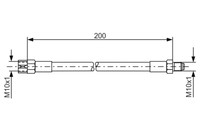 Bremsleitung Flex. BMW T. E30/E36/E46/E28/E34/E36 68-05
