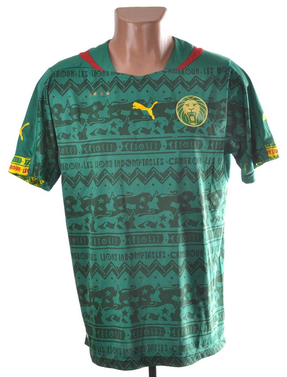 カメルーン代表ユニフォーム　エムボマ CAMEROON 2014/2015 HOME FOOTBALL SHIRT JERSEY PUMA SIZE M ADULT | eBay