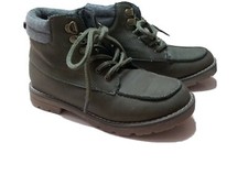 EUC Joe Fresh Khaki Moc Stitch Boot, Big Kid Size 3 M Used 1X