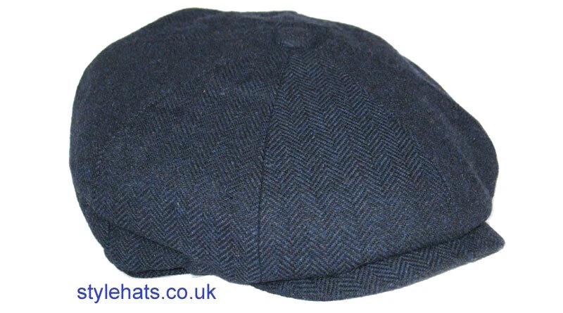 Herringbone Peaky Blinder's Style Hat News Boy Baker Boy Gatsby Caps